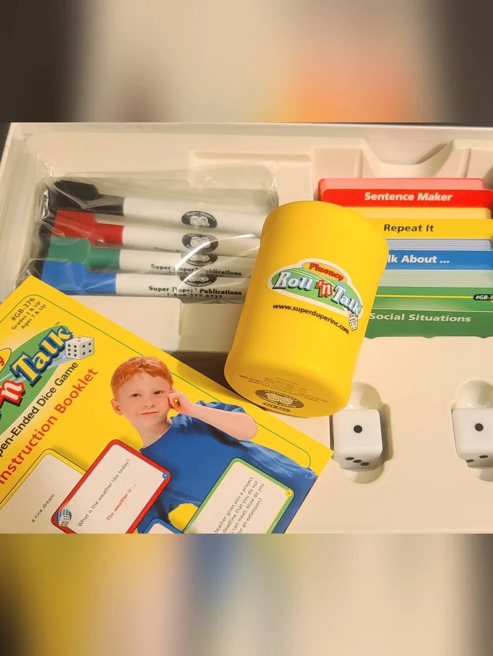 Speech Therapy: Roll 'n' Talk Kids Dice Game